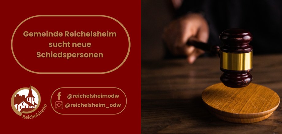 Zweigeteilte Übersicht. Auf der linken Seite ist der Titel des Artikels zu lesen und ein Hinweis auf die Social Media Kanäle der Gemeinde Reichelsheim zu sehen. Auf der rechten Seite ist ein zum Artikel passendes Bild platziert.